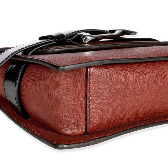 Proenza Schouler Russet Calfskin & Suede Buckle Trapeze Bag - Picture 6 of 7